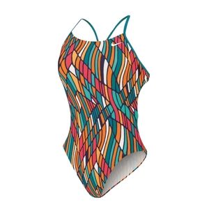 Nike Prism Cutout Tank One Piece Swimsuit
